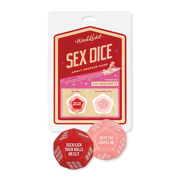 Wood Rocket Adult Couples Sex Dice Game - Red