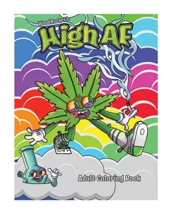 Wood Rocket High Af Adult Coloring Book