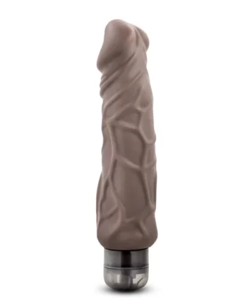 X5 Hard on Vibrating 9 Inch Dildo - Brown
