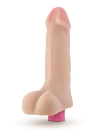 X5 Plus - 7 Inch Vibrating Cock - Beige