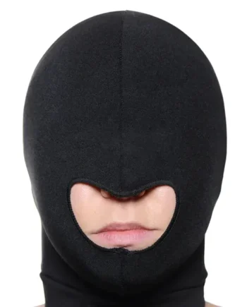 XR Brands® Master Series® Blow Hole Open Mouth Spandex Hood