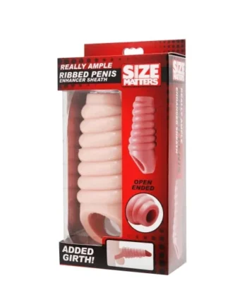 XR Brands Really Ample Ribbed Penis Enhancer Sheath