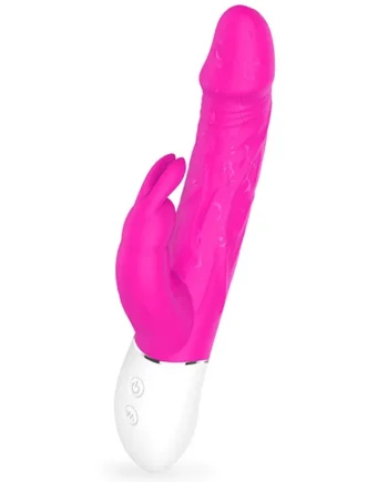 YoYoLemon Rabbit Vibrator Dildo for Vagina G Spot and Clitoral Adult Sex Toys for Women, Hot Pink