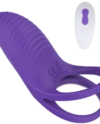 YoYoLemon Vibrating Cock Ring for Couples with Double Rings, Penis Ring for Clitoris Stimumations, Adult Sex Toys