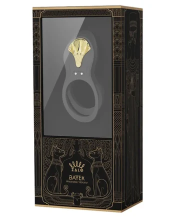 Zalo Legend Bayek Vibrating Couples' Ring - Obsidian Black