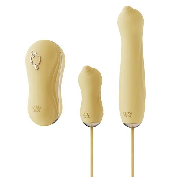 Zalo Sweet Magic Unicorn Set Suction Massager - Lemon Yellow