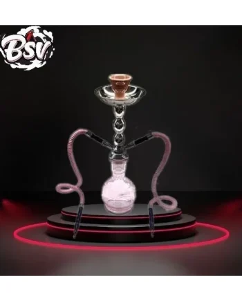 Zebra Hookah Bunny 2-Hose Purple