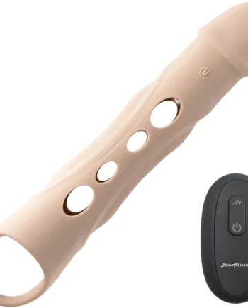 Zero Tolerance Big Boy Extender Rechargeable Silicone Penis Extension With Remote - Vanilla