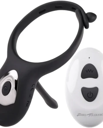Zero Tolerance Mr. Tickler Vibrating Waterproof Rechargeable Silicone Cock Ring With Remote