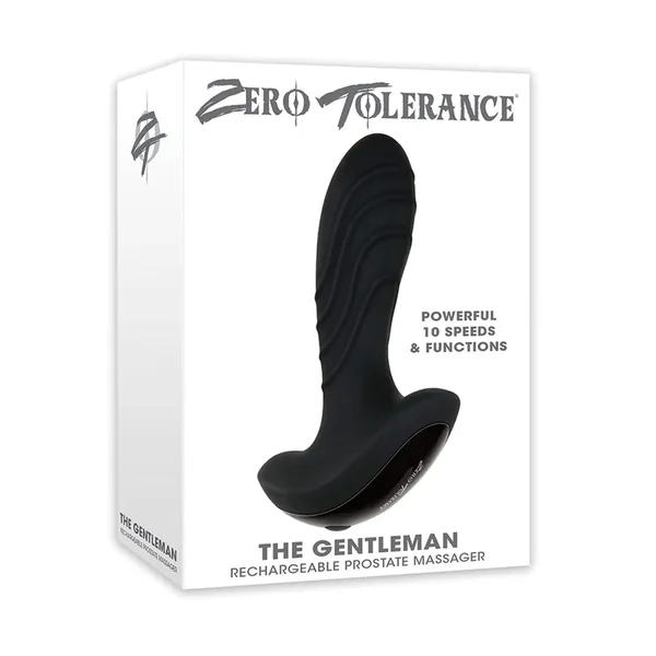 Zero Tolerance The Gentleman Rechargeable Prostate Massager – Black