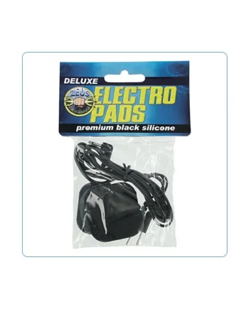 ZEUS ELECTROSEX BLACK ADHESIVE SILICONE PADS PAIR