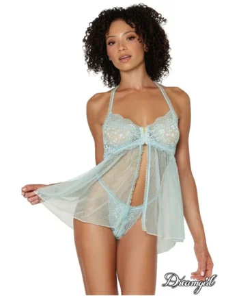 Zipper Fly Away Babydoll by Dreamgirl