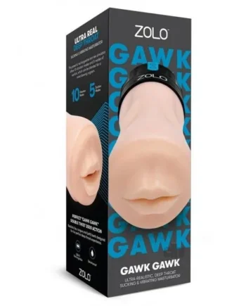 ZOLO Gawk Gawk Realistic Deep Throat Masturbator – Ivory