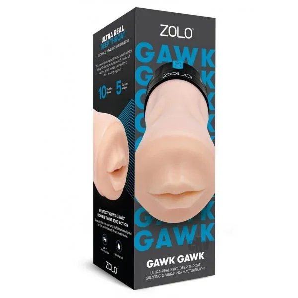 ZOLO Gawk Gawk Realistic Deep Throat Masturbator – Ivory