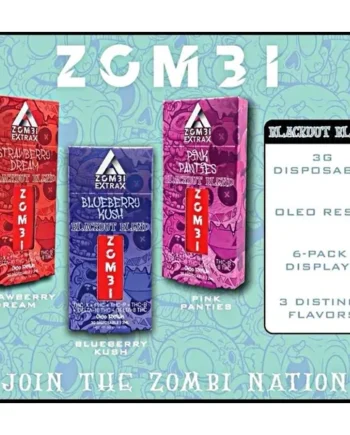 Zombi Extrax 3g Disposable Blackout Blend Pink Panties