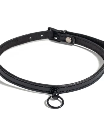 Zorba Narrow Leather Collar With O-Ring